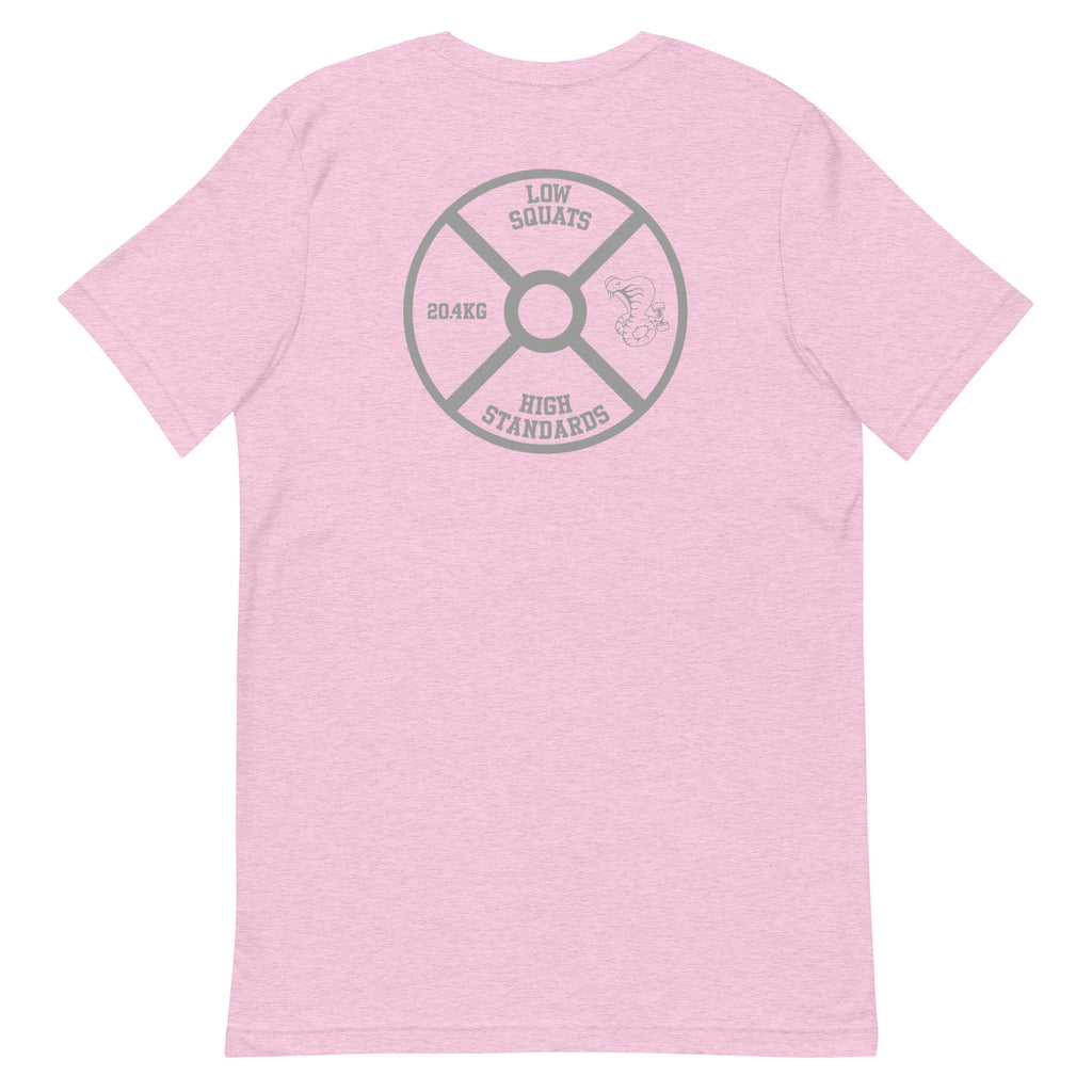 Low Squats / High Standards – Unisex Tee