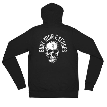 Bury Your Excuses / Body Evo / Unisex Zip Hoodie